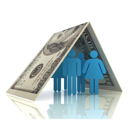 Family protected by life insurance